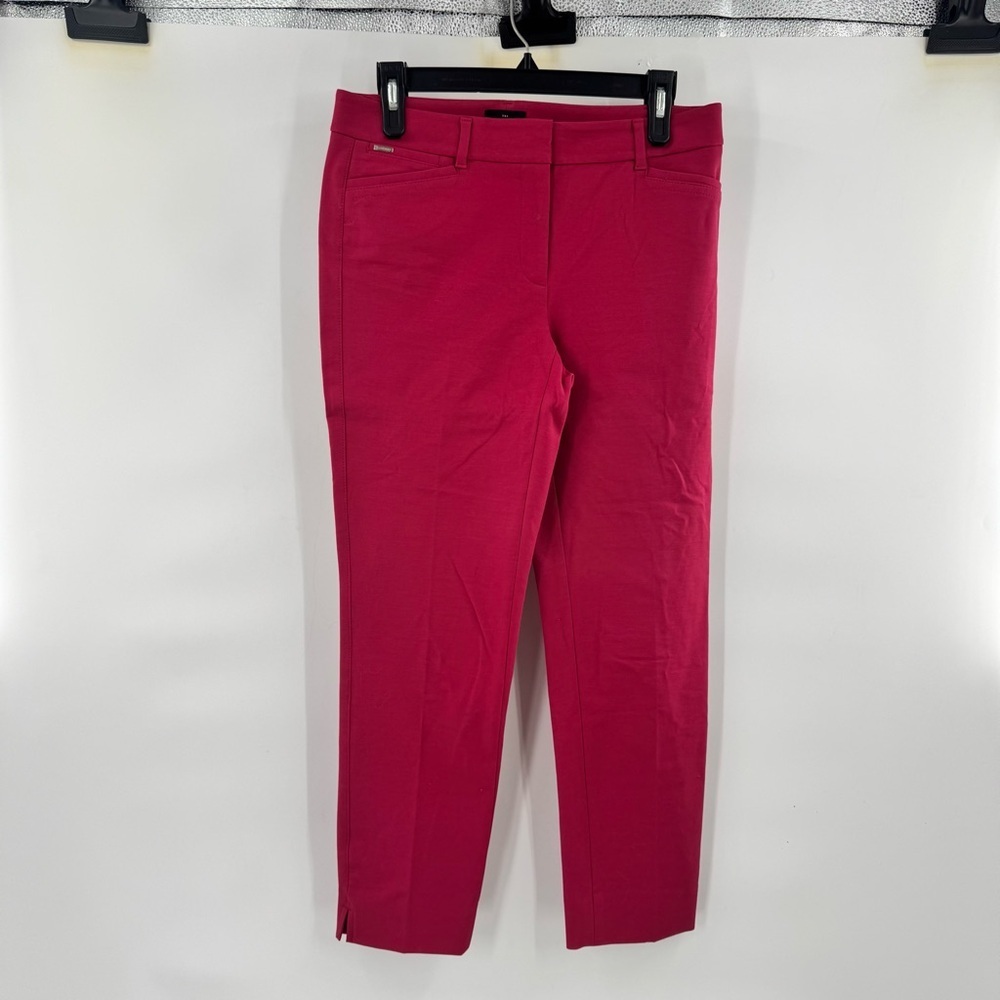 White House Black Market the slim ankle Pink Trousers pants 4 new without tag